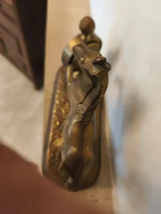 Reloj de sobremesa bronce caballo