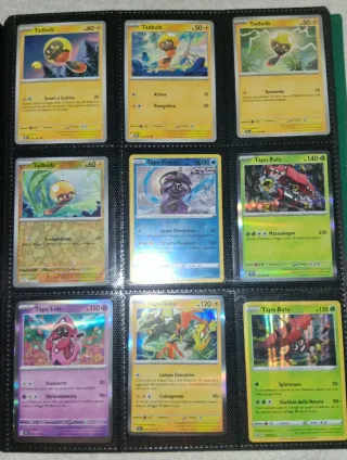 Carte Pokémon Tadbulb, Tapu Fini, Lele, Koko, Bulu