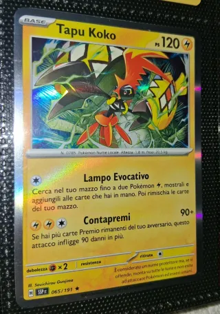 Carte Pokémon Tadbulb, Tapu Fini, Lele, Koko, Bulu