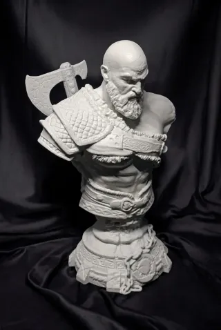 figura de Kratos en 3D