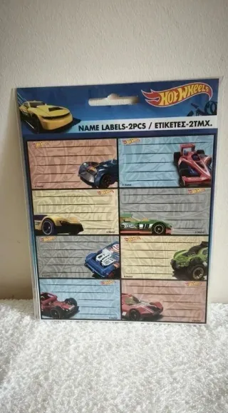 Pack de 16 Etiquetas Autocolantes Hot Wheels - Nov