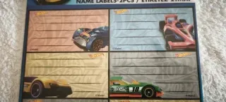 Pack de 16 Etiquetas Autocolantes Hot Wheels - Nov
