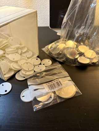 Set de chapas redondas 38mm