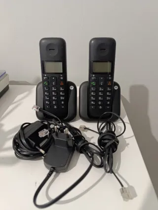 Teléfono Inalámbrico Motorola Negro