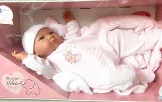 Muñeca Antonio Juan Reborn Berta Rosa 52cm