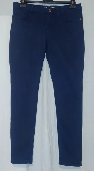 Pantalón Massimo Dutti Azul T.42 Skinny Fit