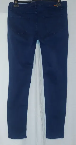Pantalón Massimo Dutti Azul T.42 Skinny Fit
