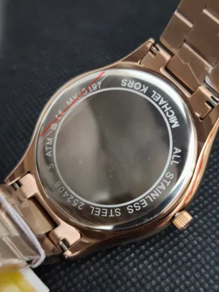 Reloj Michael Kors Mujer Oro Rosa Slim Runway