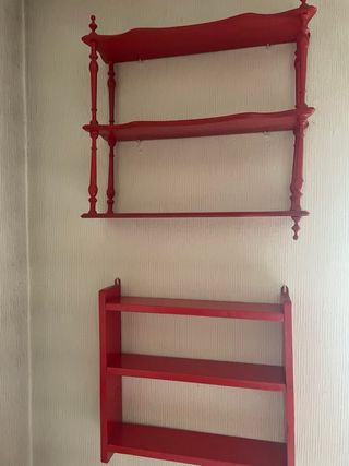 Dormitorio juvenil vintage rojo