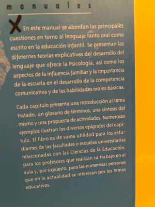 Didáctica de la lengua en la Educación Infantil