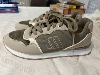 Deportivas MTM Beige y Verde Oliva