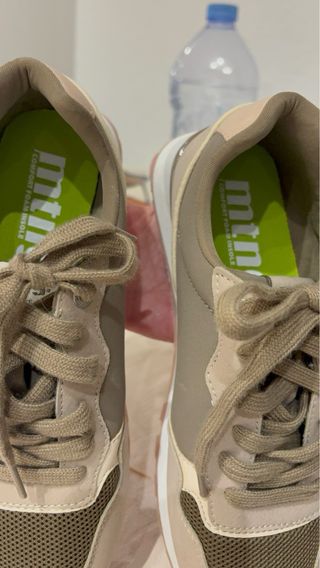 Deportivas MTM Beige y Verde Oliva