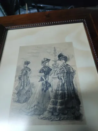 2 Cuadros Dibujos Carbón Mujer