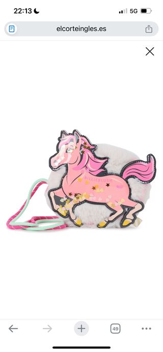 Bolso Billieblush niña unicornio rosa