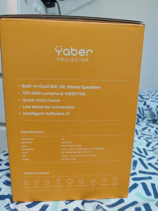 Proyector, con soporte pared