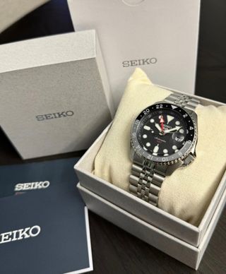 Reloj Seiko GMT Automático Negro
