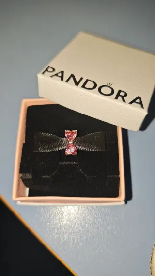 Charm Pandora Lazo Rosa