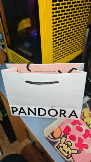 Charm Pandora Lazo Rosa