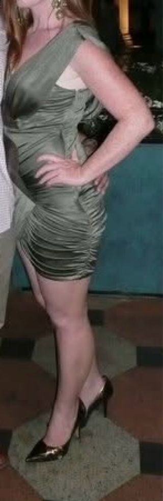 Vestido Bebe verde lentejuelas