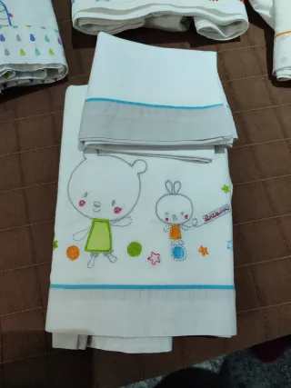 Sábanas para minicuna con dibujos