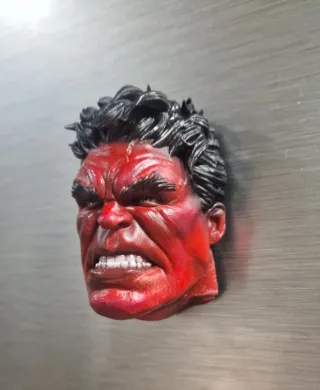 Imán Cabeza Hulk Rojo