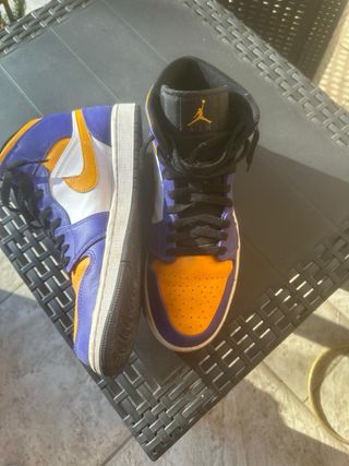 Scarpe Jordan Mid Arancioni Viola
