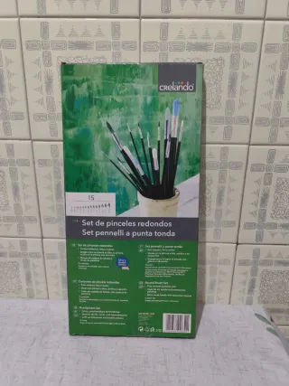 Set 15 pennelli tondi Crelando