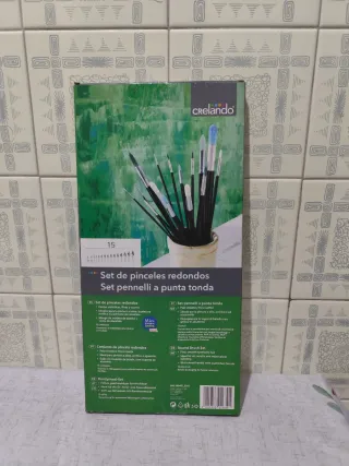 Set 15 pennelli tondi Crelando