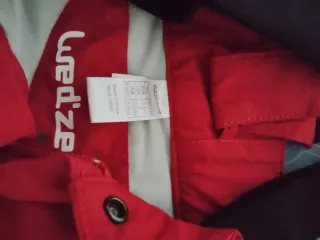 Pantalones de esquí rojos para 8 años