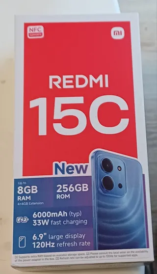 Xiaomi Redmi 15C 256GB 8GB RAM Negro