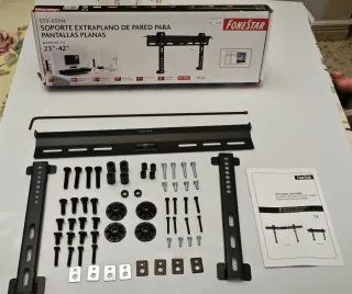 Soporte TV extraplano pared, de 24" a 80"