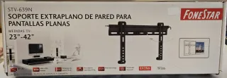 Soporte TV extraplano pared, de 24" a 80"