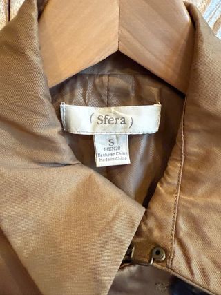 Chaqueta Sfera Mujer Talla S Dorada