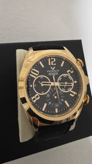 Reloj Viceroy Dorado y Negro Multifunción