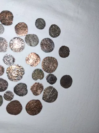 Lote de monedas antiguas vellón