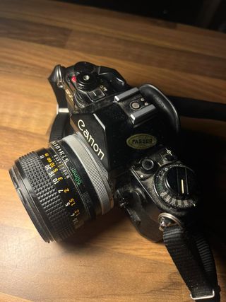 Cámara Analógica Canon A-1 Negra