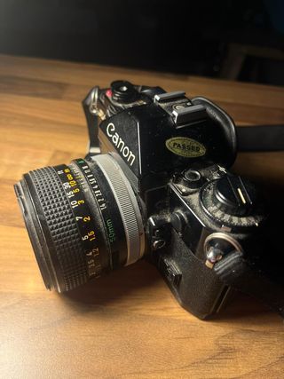 Cámara Analógica Canon A-1 Negra