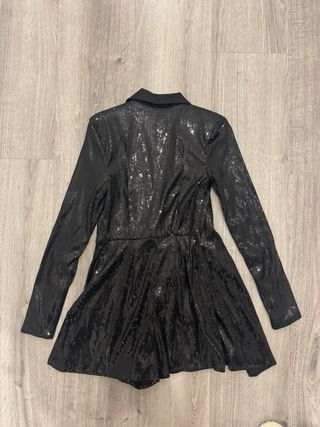 Vestido falda pantalón lentejuelas T. XS Bershka