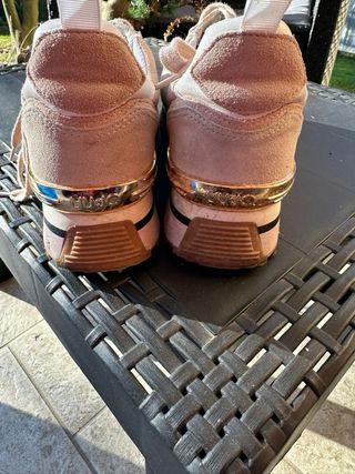 Liu Jo sneakers rosa e oro con strass