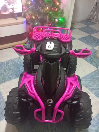 Quad eléctrico infantil rosa