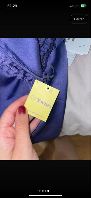 Vestido morado Twins