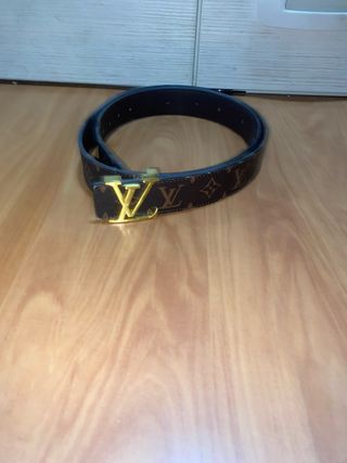 Cinturón Louis Vuitton Marrón y Dorado
