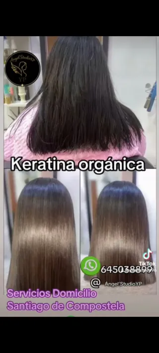 ✨ Keratina orgánica premium a domicilio ✨ Santiago