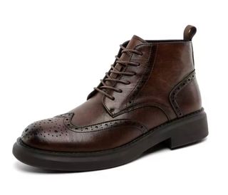 Botas de hombre estilo Oxford marrones