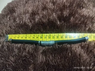 PULSERA ANCHA de PLATA y CUERO