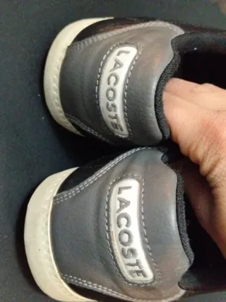 Zapatillas Lacoste Negras y Blancas