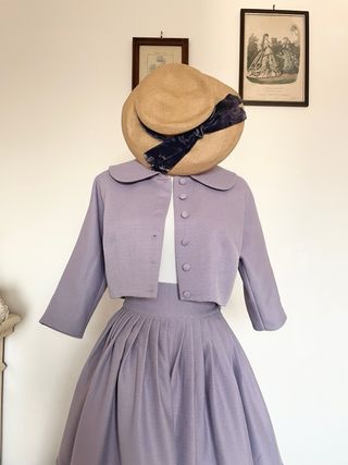 Set Vintage Anni '50: Top Corto e Gonna Midi