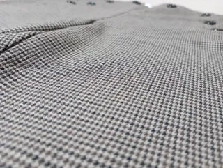 Pantalón pata de gallo recto ancho