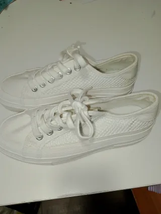 Zapatillas blancas mujer