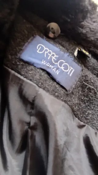 Abrigo largo mujer gris